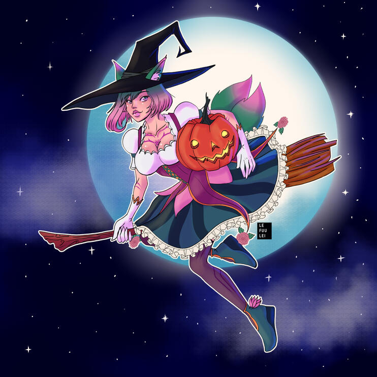 Halloween Art of Vtuber